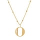 thumbnail image 2 of Collar Inicial de Mujer Letra A LuckyLy, Acero Inoxidable, Baño de Oro 18k y Zirconia Cúbica, Modelo Olga dorado UNITALLA, 2 of 8