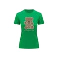 thumbnail image 1 of Playera Blusa Con Impresion De Oso LoverBear Con Fondo De Dinero Ropa De Mujer Juvenil Color Verde Talla Grande Marca Emil SaEs, 1 of 4