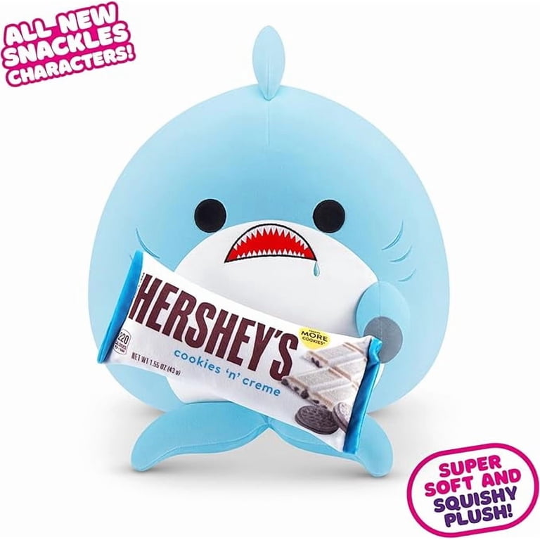 SNACKLES, Plush Animal, 14 Inch, Shark and Hershey Blue - Walmart.com