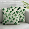thumbnail image 3 of JEUXUS ST Patricks Day Pillow Covers, ST Patricks Day Decorations Throw Pillows Outdoor Green Shamrocks Decor Cushion Case Decorations for Home Couch Sofa, 3 of 5