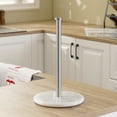 thumbnail image 4 of KES Paper Towel Holder White Marble Countertop Standing Tissue Roll Holder Brushed Finish, 4 of 11