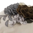 thumbnail image 4 of JWH 3D Square Coffee Flower Throw Pillow Covers for Sofa,Bed and Couch 18*18inch Coffee, 4 of 8