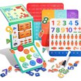 thumbnail image 1 of Qocolhg Magnetic Fraction Disc Demonstrator Elementary School Math Teaching Denominator Numerator Decomposition Awareness Addition And Subtraction Operations Back to School Supplies on Clearance, 1 of 5