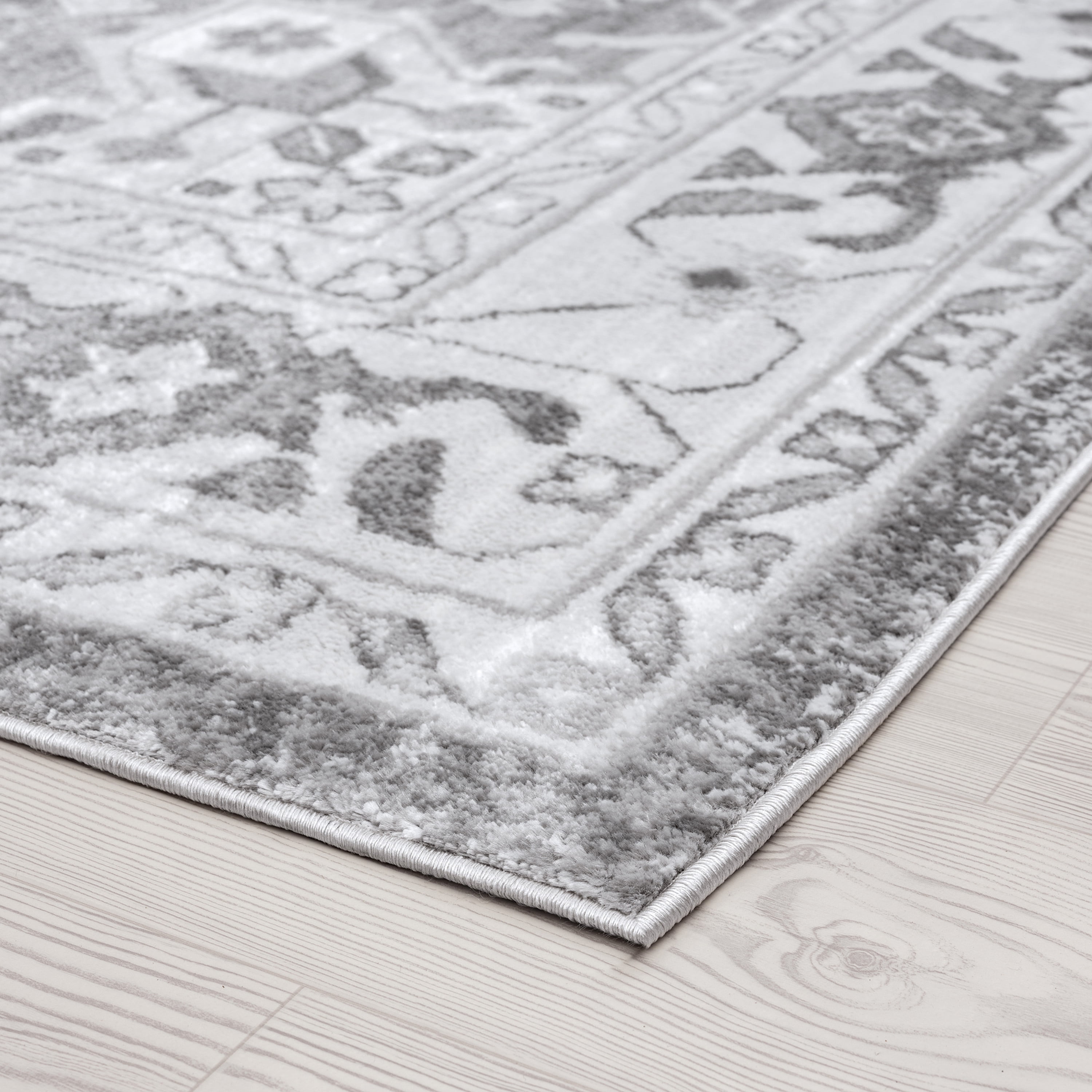 5x7 Modern Gray Area Rugs for Living Room | Bedroom Rug | Dining Room Rug | Indoor Entry or Entryway Rug | Kitchen Rug | Alfombras para Salas 5'3'' x 7'3''