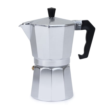 6 Cup Espresso Coffee Maker – Durable Aluminum Fast Brewing Sleek Design