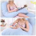 thumbnail image 4 of Cotton Pillowcase for U-Shaped Maternitys Pillow Washable Comfy Pillow Cover for Side Sleeper Pillow, 4 of 5