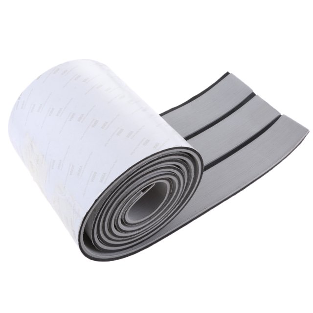 2400 Mm 71 Mm X 6 Mm EVA Espuma De Teca Hoja De Cubierta De Teca Artificial De Barco - Para Yate De Barco Alfombra Marinos, 6 Colores Rayas negras gris cro Macarena Hoja de suelo de barco