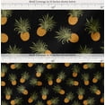 thumbnail image 2 of Soimoi Black Cotton Cambric Fabric Pine Fruits Print Sewing Fabric Yard 56 Inch Wide, 2 of 7