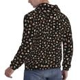 thumbnail image 6 of Lsque Flower Pattern On Black Pattern Casual Men's Hoodie,Hooded Sweatshirt with Kangaroo Pocket,Pullover Hoodie-Medium, 6 of 7