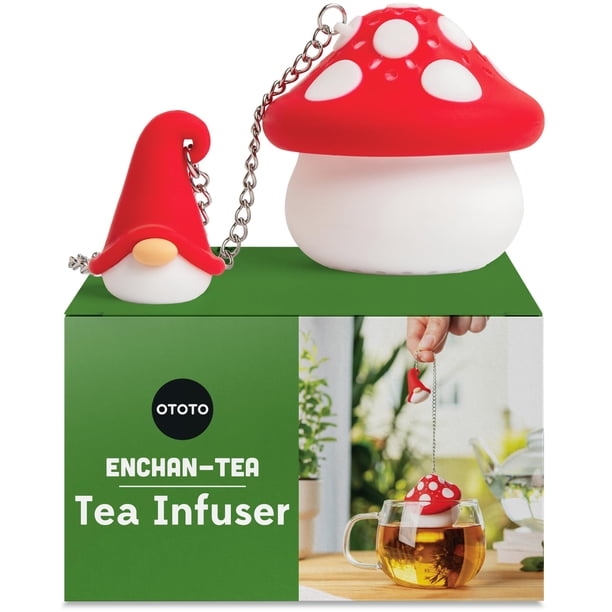 Infusor de té OTOTO Enchan-Tea Gnome, colador de silicona