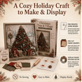 thumbnail image 4 of 2026 New 3D Fabric Poke Art Kit, Easy relaxing DIY Punch Needle Handcraft Set for Adults beginners, Self‑Adhesive Fabric Sticker Craft Set for Christmas Mantel, Shelf, Tabletop(Tree), 4 of 4