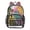 Colorful Tropical Leaves, variant on PVC Transparent Backpacks Clear Backpack for Travel and Outings Roses in Pink and Gray Tones