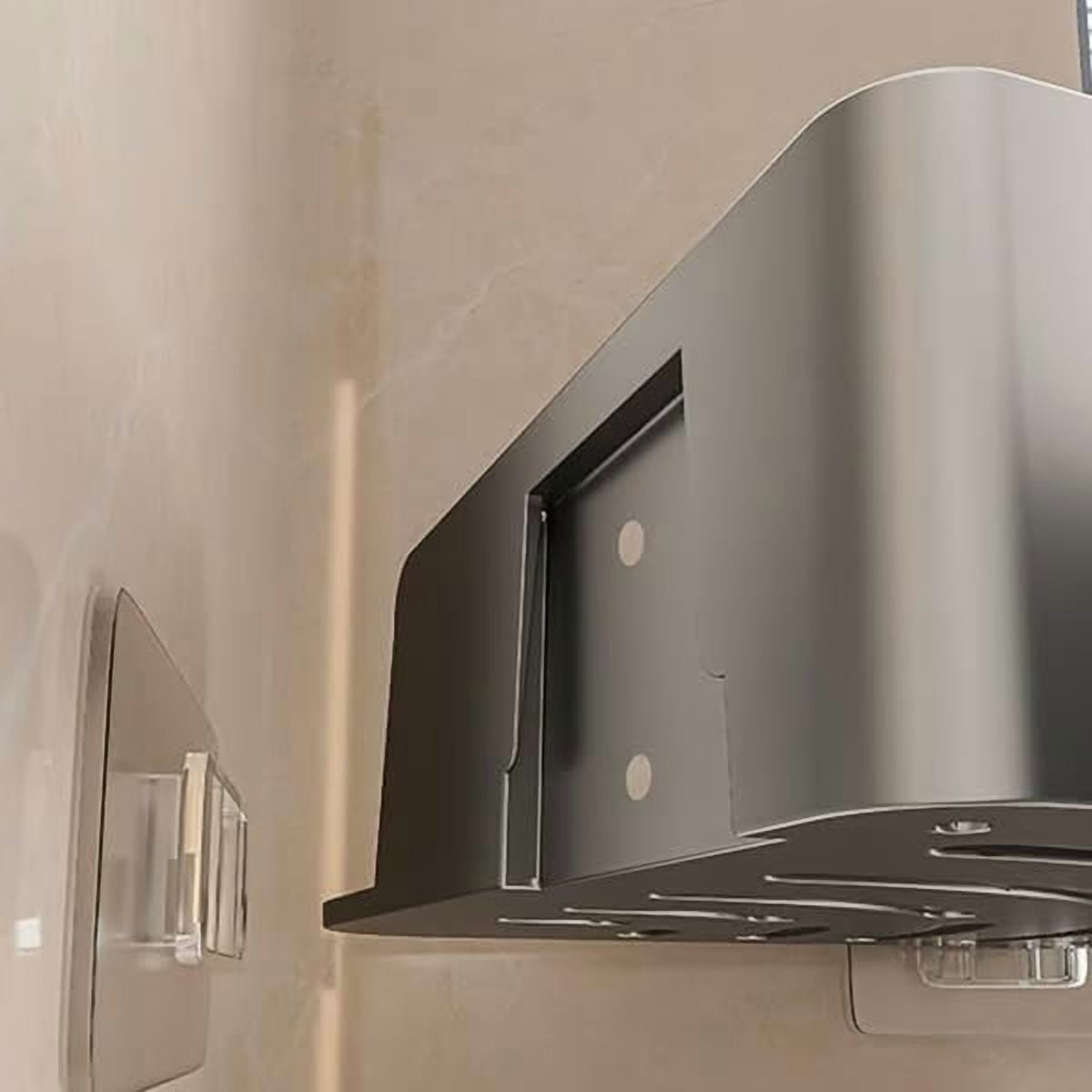 SakerPlus No-Drill Bathroom Corner Shelf, Strong Adhesive Wall Mount Organizer with Adjustable Tier, Rustproof ABS Material for Shower Storage, Easy to Clean & Removable