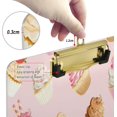 thumbnail image 3 of FMSHPON PinkWhite Cupcakes Clipboard Hardboard Wood Nursing Clip Board and Pull for Standard A4 Letter 13x9 inches, 3 of 7