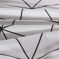 thumbnail image 4 of 3 Pcs Kin Boho Duvet Cover, Black Geometric Pattern Printed on White Bohemian Comforter Cover Bedding Set, 4 of 5