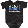 thumbnail image 3 of Inktastic Happy Hanukkah with lit candles Boys or Girls Baby Bodysuit, 3 of 5