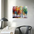 thumbnail image 4 of Art Tree Canvas Prints Wall Art for Home Decor, Large Colorful Trees Branches Forest Pictures for Living Room Bedroom Ready to Hang, 4 of 6