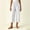 White, variant on BUIGTTKLOP Womens Capri Pants High Waisted Lounge Pants Straight Wide Leg Summer Beach Capris