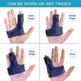 thumbnail image 2 of Finger Brace, Trigger Finger Splint For Index Middle Ring Pinky Finger Arthritis Pain, Tendon Injury, Broken Mallet Finger Stabilizer Supports, 2 of 4