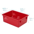 thumbnail image 2 of ECR4Kids Letter Size Plastic Tray Organizer with Lids, Large, Storage Bins, Assorted, 10-Piece, 2 of 9