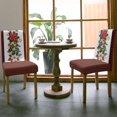 thumbnail image 3 of Chair Covers for Dining Room Set of 4,Winter Christmas Holly Leaf Stretch Seat Protector Removable Washable Chairs Slipcovers for Kitchen Banquet Wedding Hotel,Red Black Plaid, 3 of 6