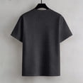 thumbnail image 6 of COSFO Mens T-Shirts Casual Short Sleeve Jacquard Shirt Crew Neck Classic Fit Summer Solid Shirts for Men L, 6 of 9