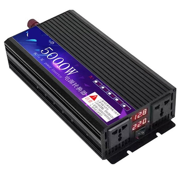 6000W Solar Pure Sine Wave Power Inverter 12V 220/110 Pure Sine Converter Home Solar Inverter Car Outdoor Bank Power Supply Exchange ,Safety
