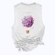 thumbnail image 5 of Tops casuales de verano sin mangas para mujer Tops de chaleco sin mangas con estampado de cuello redondo Pompotops  lopia996528, 5 of 8