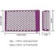 thumbnail image 2 of ZHAOCHENG Juego de esterilla y almohada de acupresión con bolsa de transporte, esterillas de acupuntura, esterilla de masaje para relajación y alivio del dolor (morado), 2 of 5