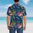 thumbnail image 6 of Goofa Undersea Animals Hawaiian Shirt for Men, Unisex Summer Beach Casual Short Sleeve Button Down Shirts,Aloha Tropical Floral print shirt-Medium, 6 of 9