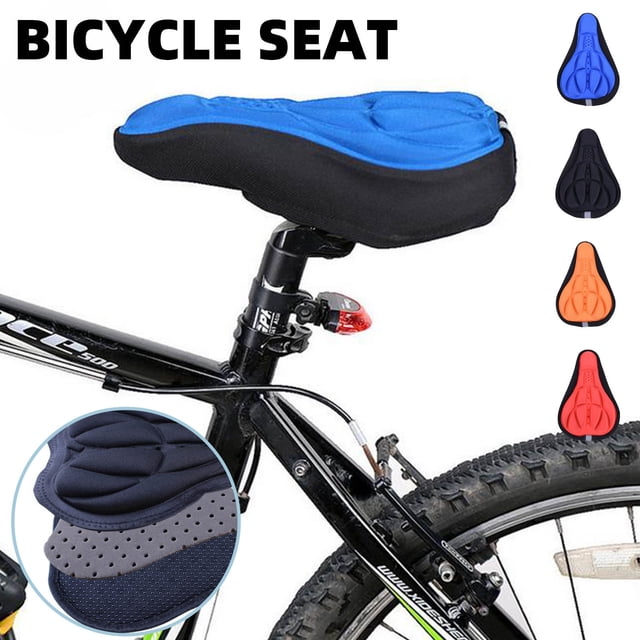 Cycling Seat Cover, Gel Padding Bike Seat, Breathable Material, Ergonomic Design, for Commuting, Office Use, Long-distance Riding, Durably Constructed, Anti-slip Backing, Urban Cycling Gear