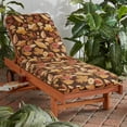 thumbnail image 3 of Greendale Home Fashions 73 x 23 in. Russet Floral Outdoor Chaise Cushion, 3 of 8