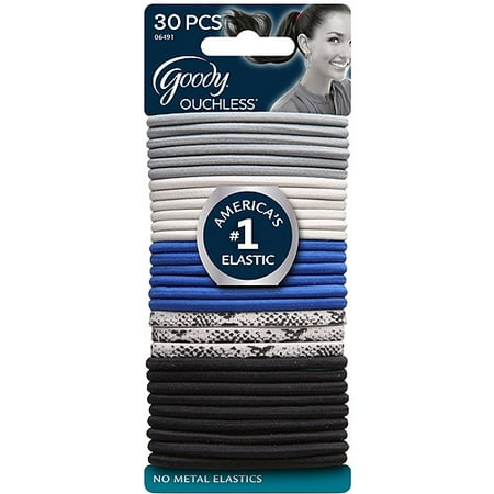 Goody Ouchless No Metal Elastics, "Boa"-tique Chic, 30 count