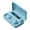 Blue BU, variant on Gecau Mini Twins Wireless Headset Bluetooth 5.1 Stereo Crafted with Care s With Charging Case Yellow 4.4x3.6 Inch Home Tools