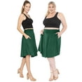 thumbnail image 2 of Stretch Is Comfort Women's and Plus Size Scoop Hem Flare Pocket Skirt | Adult Small- 5x, 2 of 6