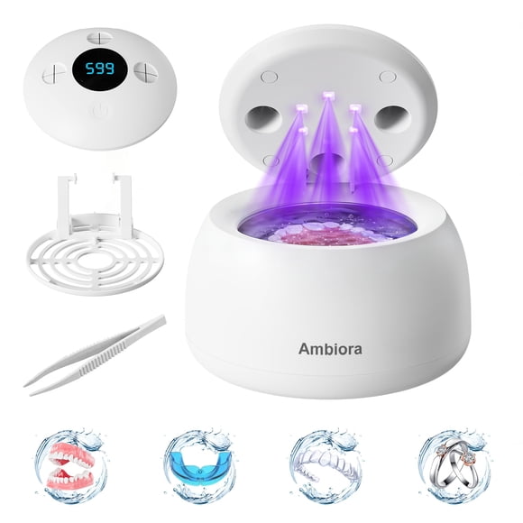 Limpiador ultrasónico de retención AMBIORA 45 kHz 200 ml con temporizador