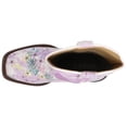 thumbnail image 4 of Roper Girls Glitter Floral Square Toe Cowboy   Mid Calf Boots, 4 of 5