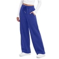 thumbnail image 2 of Fantaslook Womens Sweatpants Baggy Fleece Lined Wide Leg Sweatpants Drawstring Warm Lounge Pants with Pockets, 2 of 9