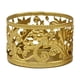 thumbnail image 2 of Candelabro geométrico de oro | Candelabro de hierro calado • Tono dorado • Decoración moderna del hogar • Tamaños variados 2,36x2,36x1,97 pulgadas – 3,35 pulgadas | Ligero | Adorno de una pieza, 2 of 6
