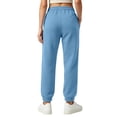 thumbnail image 4 of Womens High Waisted Baggy Sweatpants Fleece Lined Sweatpants Fall Winter Athletic Joggers Lounge Trousers Cinch Bottom Sweatpants, 4 of 5