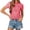 C-Red228, variant on DHFJKG Crop Tops For Women Striped Tees Slim Fit Short Sleeve Crew Neck Summer T Shirt