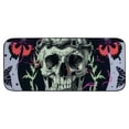 thumbnail image 2 of WERPE Skull Wreath Butterflies Indoor/Outdoor/Front Door/Bathroom Mats for Home Entrance 19.68*47.24 in, 2 of 6
