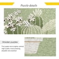 thumbnail image 2 of Dreamtimes Cute Cactus Green Puzzle 1000 Pieces - Wooden Jigsaw Puzzles for Family Games - Suitable for Teenagers and Adults, 2 of 7