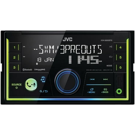 JVC Mobile KW-X830BTS Double-DIN In-Dash Digital Media Receiver with Bluetooth & SiriusXM (Best Jvc Double Din)