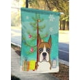 thumbnail image 2 of Carolines Treasures BB1595CHF Christmas Tree And Boxer Flag Canvas House Size, 2 of 4
