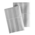 thumbnail image 4 of (2 pack) Hotel Style 600 Thread Count Grey Damask Stripe Egyptian Cotton Adult Pillow Cases, Queen (2 Count), 4 of 6