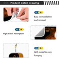 thumbnail image 4 of Happy Halloween Black Cat Sink Splash Guard for Faucet 2 Packs Faucet Absorbent Mats, Autumn Fall Funny Faucet Handle Drip Catcher Quickly Drying Mat for Kitchen Counter Bathroom, 23.6"x5.5", 4 of 7