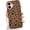 Brown Leopard, variant on Compatible with iPhone 17 Pro Max Case Cute Chic Checkered Phone Case for Women Girls Girly Aesthetic, Dual-Layer Protection Shockproof Cover for 17 Pro Max 6.9 Inch, Orange Checkered