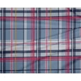 thumbnail image 4 of oneOone Polyester Lycra Grayish Blue Fabric Madras Check Diy Clothing Quilting Fabric Print Fabric By Yard 56 Inches Wide, 4 of 4