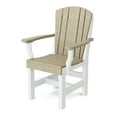 thumbnail image 4 of Wildridge Heritage 7-Piece 44"X72" Dining Set, Weathered Wood and White - Outdoor Weather Resistant Recycled Plastic Furniture for Patio, 4 of 5